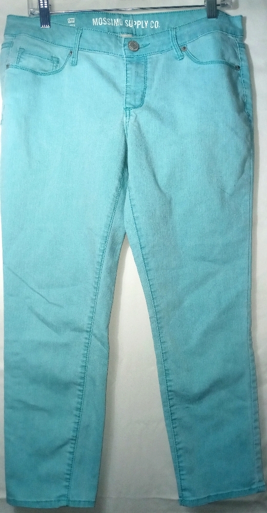 Mossimo Supply Co. Blue Cropped Jeans